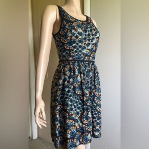 Kenzie size medium sleeveless tie dye/ firework  linen dress